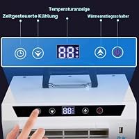 13.000 BTU Split-Klimaanlage, tragbare Innen- und Außeneinheit mit Touchpanel, 12-Stunden-Timer, Fernbedienung, leise Kühlung für Zuhause, Büro, Camping und Wohnmobil, einfache Installation, keine M – Ansicht 4
