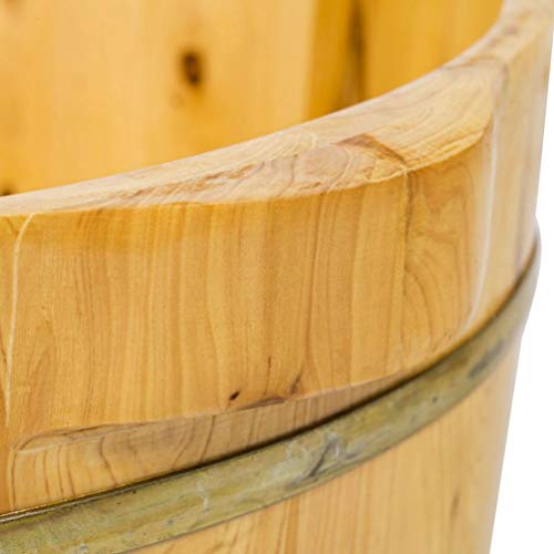 Cubeta de madera para spa de pies para adultos miniatura 3