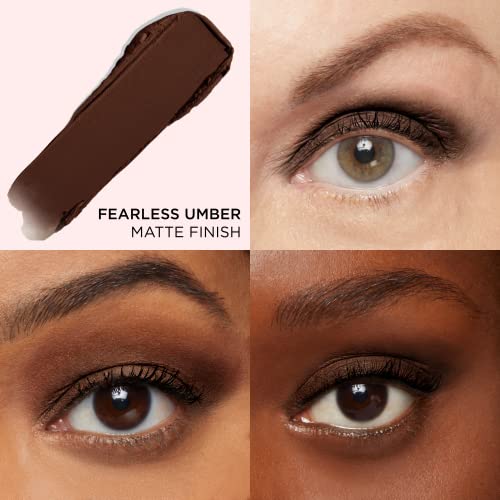 It Cosmetics Superhero No-Tug Waterproof Eyeshadow Stick, Fearless Umber - Rich Matte Brown - Longwear, Blendable Cream Eyeshadow With Built-In Primer - Suitable For Sensitive Eyes - 0.05 Oz #TOP1