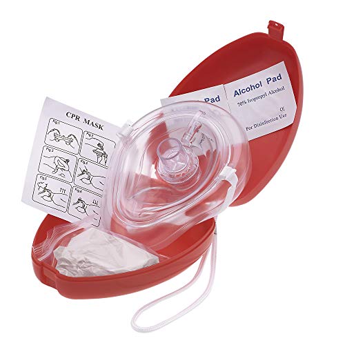 Cpr Rescue Kit Ideal For Medical Students, First Aid Practice With Adult/Child Pocket Resuscitator, Cohesive Bandages, Gloves, Gauze, Triangular Bandage, Alcohol Pads, Hard Case And Wrist Strap #TOP1