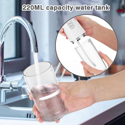 Wireless Oral Irrigator, 300 ml, 4 Nozzles, Interdental Cleaner, Mouth Irrigator, Travel IPX7 Waterproof, USB, Rechargeable - Image 3