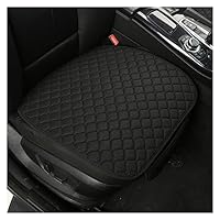 Stoelhoezen Universele Auto Styling Protectors Pads 2Pc Vlas Autostoel Kussenhoes Massage Ademend Auto Vrachtwagen Voertuig Bestuurder Stoelhoezen Autostoelbeschermer Set (Color : Zwart