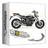 ligne complete approuve catalyse arrow thunder en aluminium avec embout en acier compatible avec yamaha xj6 2009 2010 2011 2012 2013 2014 2015 mototopgun 71761ao + 71421kz
