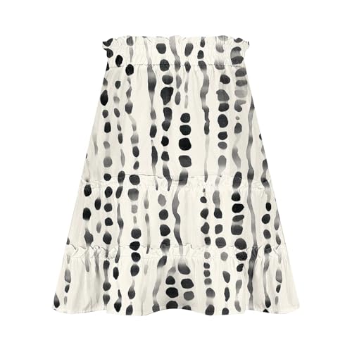 Women's Floral Summer Skirts High Waisted Casual Mini Skirts A Line Boho Beach Skirts Short Tiered Skirt for Vacation4