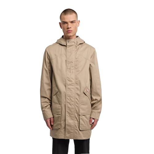 Veste de pluie homme Hunter Downing imperméable noire pour protection pluie