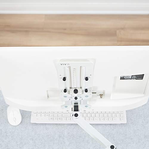 Image of VIVO Height Adjustable VESA Adapter for Single 13 to 27 inch Monitor, Accessory Bracket Kit for Individual Screen, White, STAND-VAD3W