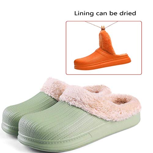 Winter Home Plush Slippers Cotton Warm Faux Fur Waterproof Slipper Indoor Anti-Slip Shoes for Women Men3