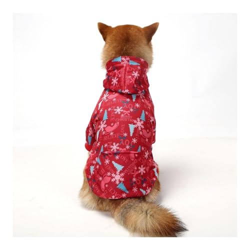 Sweat à capuche de Noël pour chien pull anti-froid hiver - 6