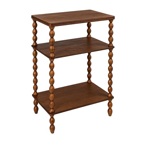 Creative Co-Op Bobbin Leg Rectangle Wood Accent Table, Walnut by Creative Co-Op - Used condition - US$71.76