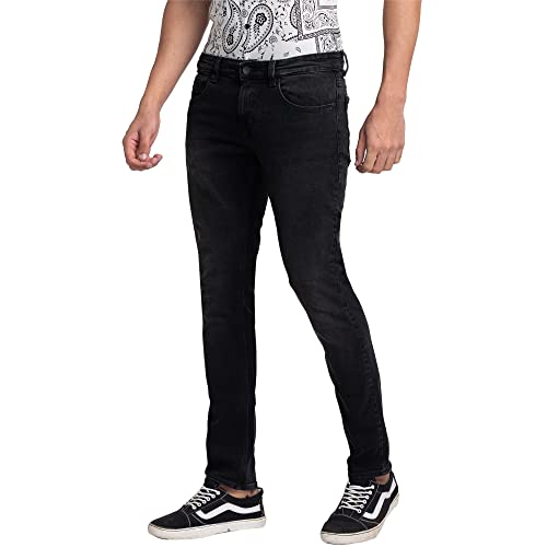 Image of Spykar Men's Slim Fit Low Rise Casual Jeans