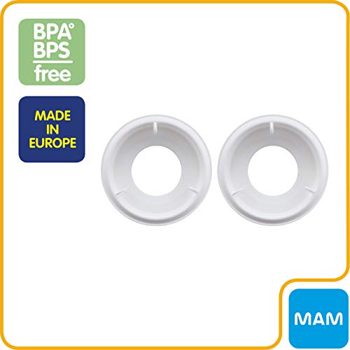 Image of MAM Easy Start Anti-Colic Bottle Original Valve Replacement Parts - 2 Pack, Compatible with All MAM Easy Start Anti-Colic Baby Bottles, Made in Europe