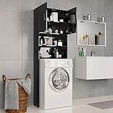 Con este gabinete de la lavadora puede crear y optimizar el espacio de almacenamiento adicional en el cuarto de baño.
