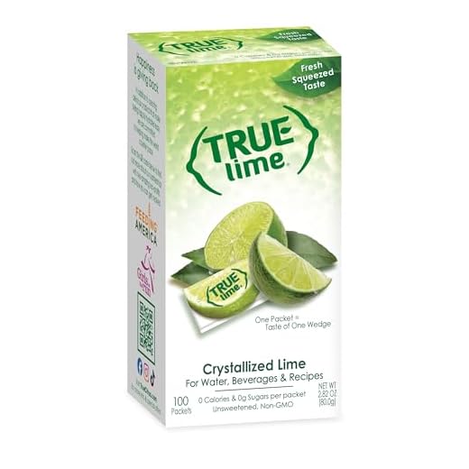 True Citrus TRUE LIME Water Enhancer, Bulk Dispenser, 100 Count (Pack of 1), 0 Calorie Drink Mix Packets For Water, Sugar Free Lime Flavoring Powder Packets
