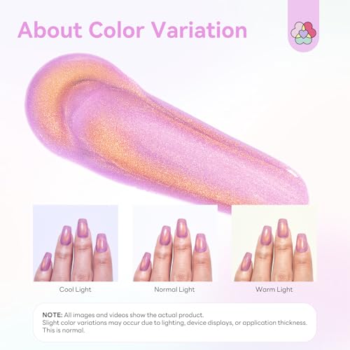 Image of SAVILAND One Step Gel Nail Polish Pens, 12 Colors Color-Shift Cat Eye