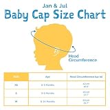 Jan & Jul Kapelusz przeciwsłoneczny z klapką na szyję dla niemowląt, Lody lawendowe, 6-24 Months