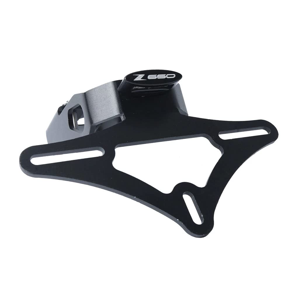 Motociclo CNC Supporto per Targa Portatarga con Luce A LED Luce per Motocicletta Porta Targa, per Kawasaki Z650 Ninja650 2017 2018 2019 2020 2021 Regolabile Accessori