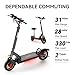 AONIU M4 Electric Scooter for Adults with seat 25-30 mph Fast Speed Heavy Duty 300 lbs 31 Miles Long Range Foldable e Scooter 10 inch Off Road Tires Mobility Folding e Scooters for Girls Men Teens.