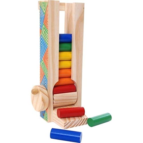 Manivela Maluca Em Madeira - Multicolorido - New Art