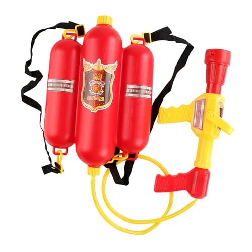 YIJU Mochila de Bombeiro Brinquedo Aquático com Esguicho de Água Presente para Meninos e Meninas Brinquedo para Piscina ao Ar Livre de Bombeiro para, Pulverizador Amarelo