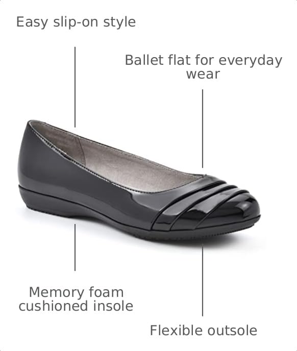 Image of Cliffs by White Mountain Women's Clara Cushioned Ballet Flat
