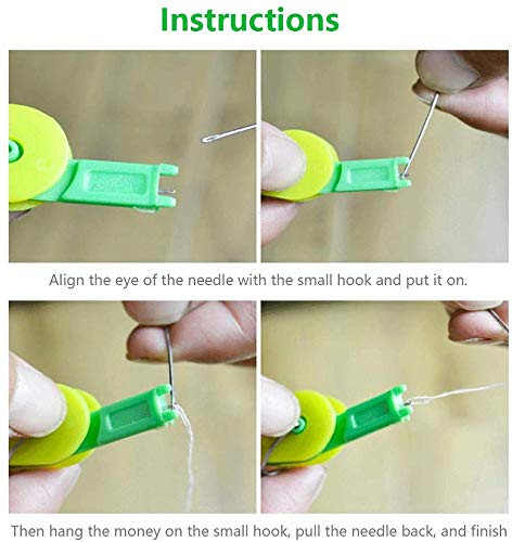 10 PCS 2020 Elderly Easy To Use Automatic Spontaneous Unaffected Needle Threader Thread Guide Needle Device