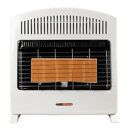 Calefactores, Home Improvement Heatwave Calefactor de Pared o Piso de 5 Radiantes con Ventilador de Corriente Eléctrica HG5W-T Gas LP