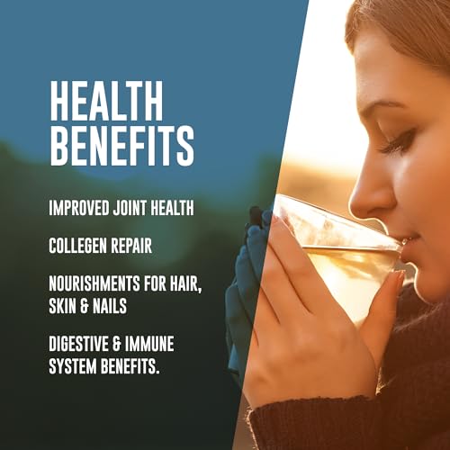 LonoLife Keto Beef Bone Broth Powder with 10g Protein, Paleo and Keto Friendly, Gluten-Free, 8oz Bulk Container, 12 Servings (Equal to 96 ounces of broth) - Packaging May Vary