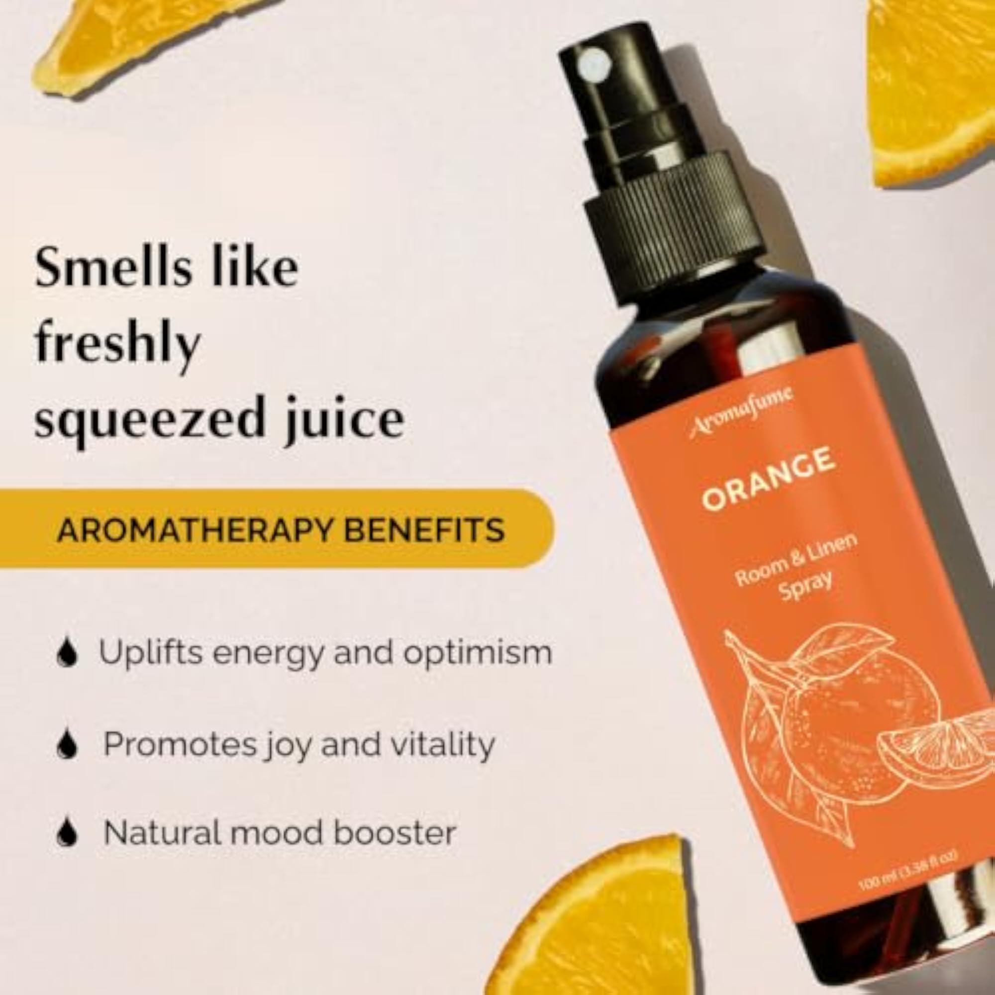 Orange & Peppermint Aromatherapy Mist Bundle, 2x100ml