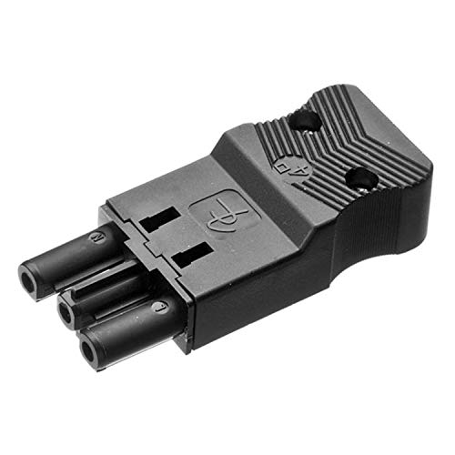 Conector hembra aéreo 3 polos de 4 milímetros, gama CR, acabado rojo, 6,8 x 2,8 x 1,6 centímetros (referencia: CRCAH94/3) Cover