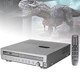 Sistema de Cine en casa DVD con 5.1 Canales Surround, Compatible con DVD/CD, Amplificador Bluetooth inalámbrico, Radio de Doble Onda, Salida coaxial óptica, monitorización con Auriculares.