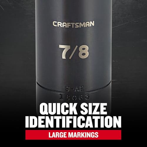 Image of CRAFTSMAN Deep Impact Socket, SAE, 1 /2-Inch Drive, 7 /8-Inch (CMMT16063)