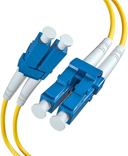 ipolex LC to LC Fibre Patch Cable 2m - OS2 Leads Single Mode Duplex 9/125 Fiber Optic Cable (LSZH) for 1G/10Gb SFP+ Transceiver, Media Converter