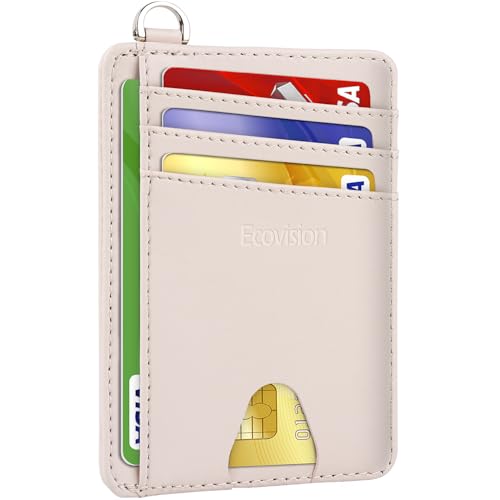 Image of Slim Minimalist Front Pocket Wallet, RFID Blocking Credit Card Holder Wallet with Detachable D-Shackle for Men Women