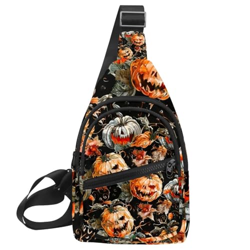 Mochila cruzada compacta de 30x18cm con ajuste ergonómico de pecho para actividades al aire libre