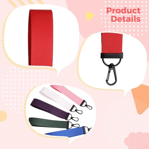 Cordons en nylon pour badges d'identité avec attache et 12 variations couleurs - 3