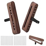 JAVODAT 2 Stück Auto Diffuser für Ätherische Öle,Auto Diffuser,Auto Diffusor Holz,Auto Duft Mit 20Pcs Nachfüllauflagen