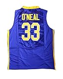 MLOP Men FansGift College Athletic Jersey #33 Shaq Universities Basketball TeamPlayer Breathable Jersey Blue-Purple Large