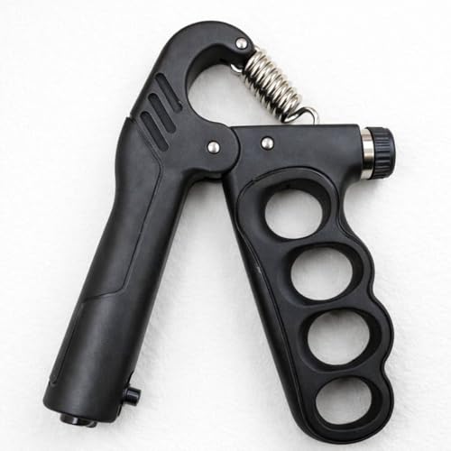 Image of 5KG To 100KG Weight Adjustable Hight Quality Hand Gripper for Men & Women |Hand Grip|Finger Exerciser|Power Gripper|Hand Exerciser Equipment|Hand Strengtheners with Counter 4 hole finger gripper (Black)