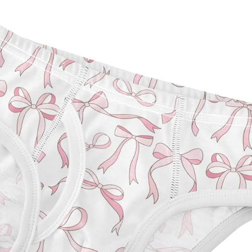 Boys' Exclusive Briefs Toddler Underwear 95% Combed Cotton Boxerbriefs 2T Pink Bow Pattern 64