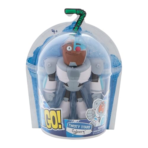 DC Comics Teen Titans Go! Twisty Titans, Cyborg, Flexible Action Figure, Kids Toys for Boys and Girls 4 and Up