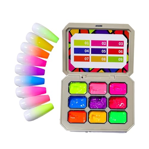 Gel de uñas para pulir de 9 colores para manicura en casa y salón