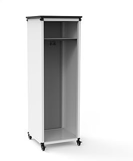 MBSCB05 Modular Teacher Storage Cabinet - Narrow/Tall Module with Casters and Tabletop