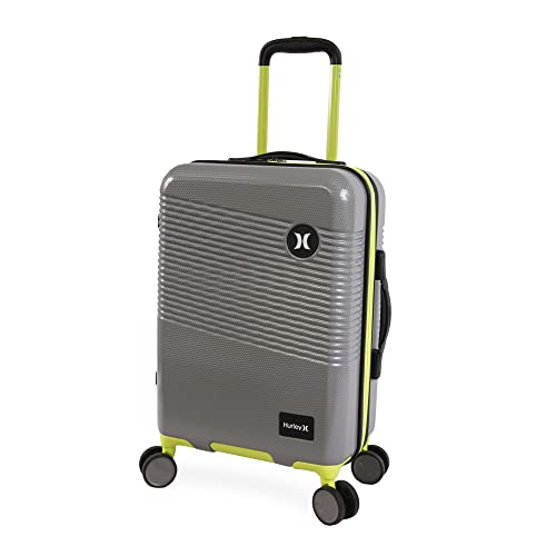 Valise cabine Hurley Looper gris clair : voyagez l'esprit léger avec ce bagage rigide