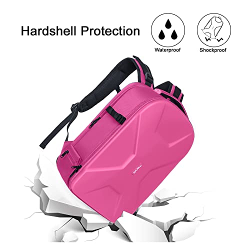 Image of MOSISO Camera Backpack, Photography Camera Bag 15-16 inch Waterproof Hardshell Case with Tripod Holder&Laptop Compartment