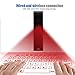 immagine 2Mavis Laven Tastiera Tonda Vintage Riconoscimento multipunto Portatile Circolare Retro Tipo UK Tastiera di proiezione Tastiera virtuale Bluetooth per telefoni, Tablet, Notebook, ECC