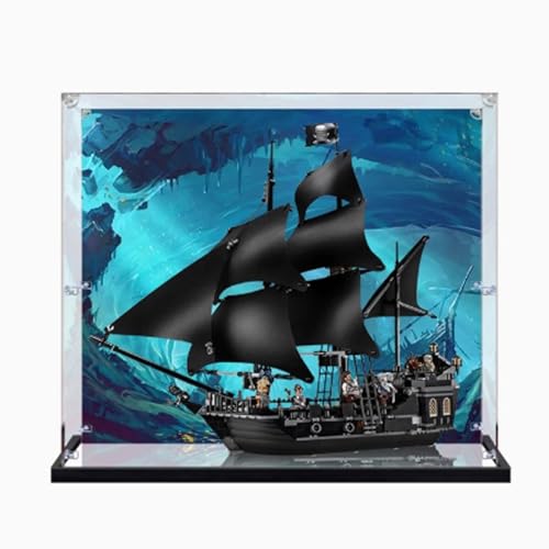 4184 Pirate Ship Model Acrylic Display Case ha una costruzione robusta, resistente agli schiacciamenti e indeformabile e terrà qualsiasi oggetto più piccolo di questa dimensione.