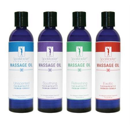 Master Massage Aromatherapy Massage Oil, Variety 4 Pack 1 set
