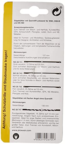 Proxxon 28745 Pin End Scroll Saw Blades, Fine Toothed #TOP1