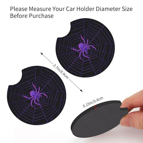 2 Pzs Portavasos para Carro Morado y Negro miniatura 4