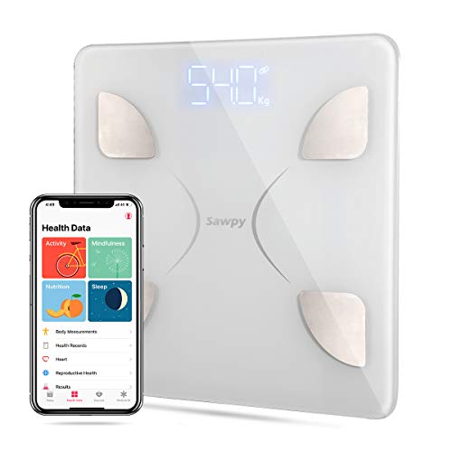 Bluetooth Body Fat Scale, Bluetooth Smart BMI Scale Wireless Digital Weight Scale, Body